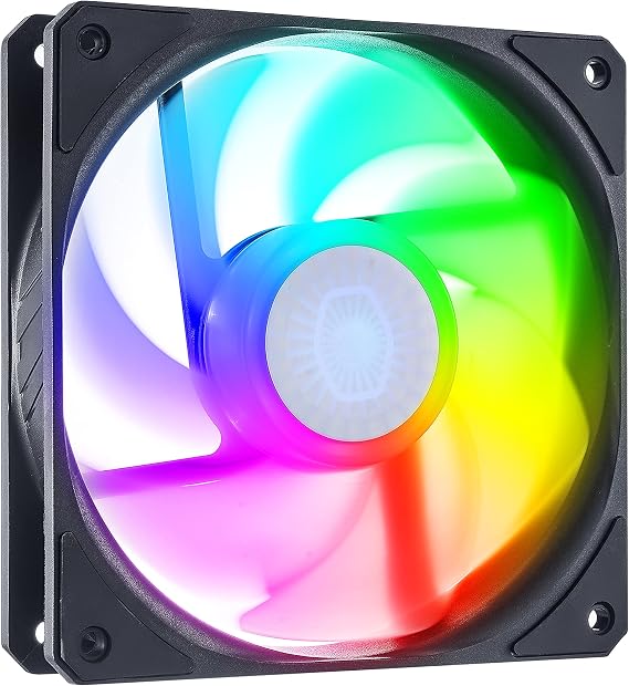 Cooler Master Sickleflow 120 ARGB 120mm Case Fan - Reverse Edition - Black