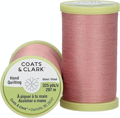 Coats: Thread & Zippers Coats Dual Duty Plus Hand Quilting Thread 325yd, Almond Pink