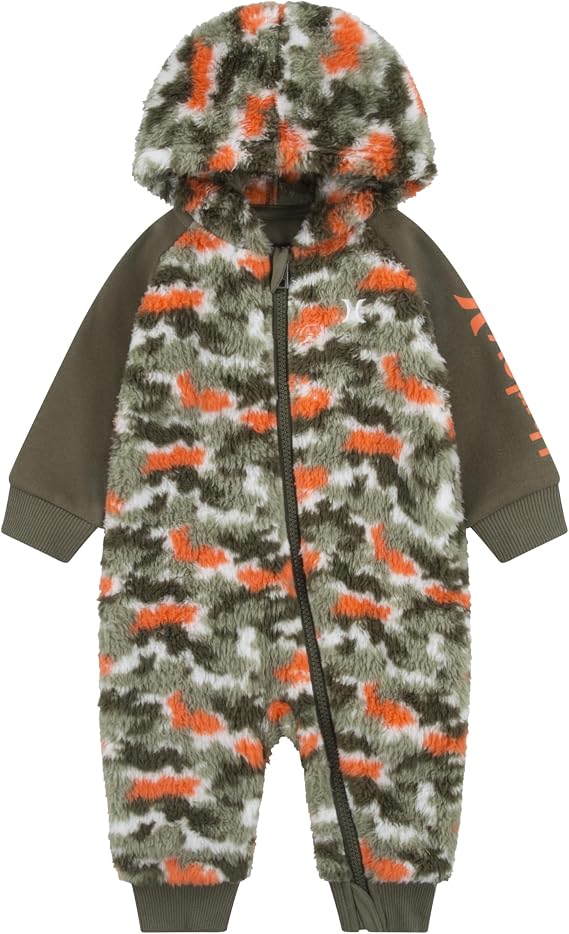 Hurley Baby Boy's Long Sleeve Hooded Coverall