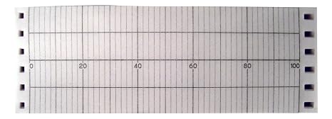 B9565AW, Strip Chart, Fanfold, Range 0 to 100, 53FT - Direct Replacement for Yokogawa