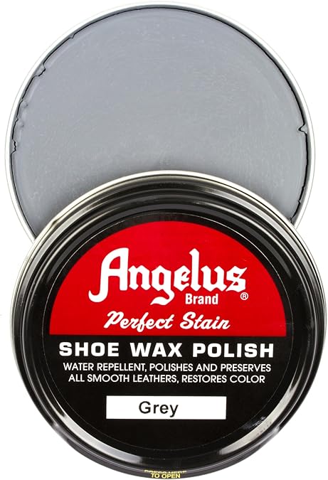 Angelus Shoe Wax Polish 3oz (Grey)