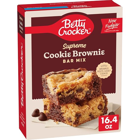 Betty Crocker Supreme Cookie Brownie Bars Mix