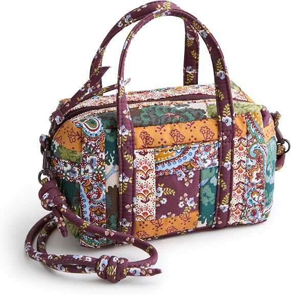 Vera Bradley womens Premium Cotton Mini Original Duffel Crossbody Bag