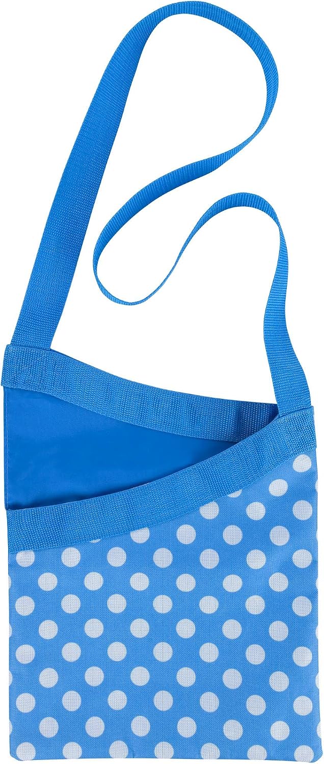 Elliott Peg Bag in Blue and White Polkadot Pattern with Shoulder Strap for ease of use, Will hold between 72 and 108 pegs, Strong durable water resistant Material