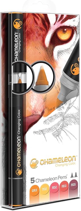 Chameleon Art Products, Chameleon 5-Pen, Warm Tones Set