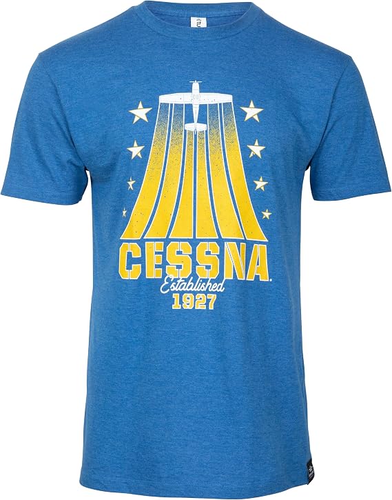 Cessna Established 1927 Vintage Aviation T-Shirt by Aeroplane Apparel Co.