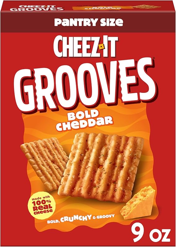 CHEEZ IT Grooves ( Original Cheddar ) 9 oz