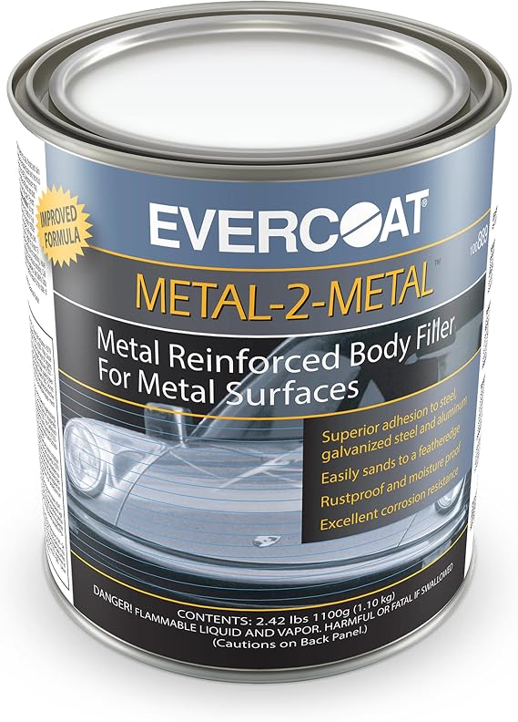 Evercoat Metal-2-Metal Aluminum Reinforced Highly Adhesive Filler for Metal Surfaces - 1100 Grams
