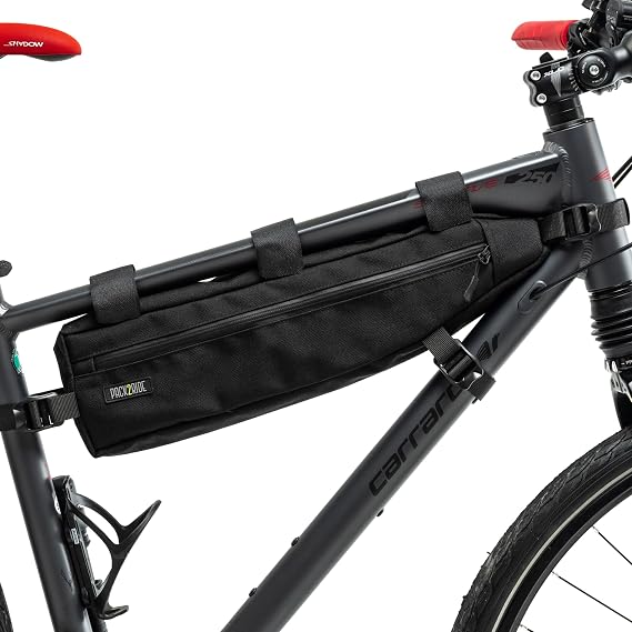 PACK2RIDE INNA M Above-Staff Bikepacking Bike Bag - Storage - Waterproof Fabric - Handmade - Large Volume - Suitable for Mountain, City, Tour, Road, Gravel Bikes - Functional 4.5L Black
