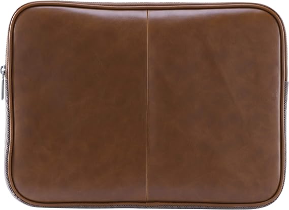 Blackweb 13.3'' Laptop Sleeve, Brown Leather - Durable