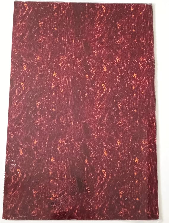 11 x 17 Inch Blank Guitar Pickguard Material Scratch Plate Backplate Sheet for Electric Guitar Bass Pickguard Custom,Red Tortoise Shell 4Ply