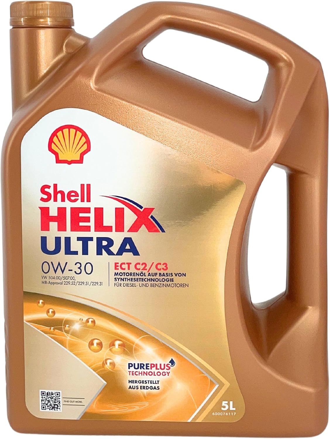Shell 600068836 Helix Ultra ECT C2 C3 0w-30 Engine Oil