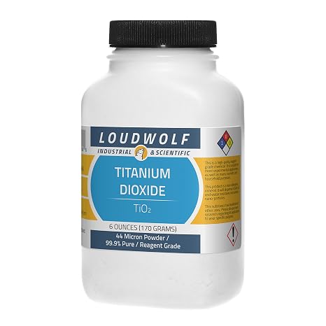 Titanium Dioxide/Fine Powder / 6 Full Ounces / 99.9% Pure