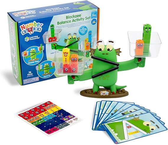 Learning Resources Numberblocks Blockzee Balance Activity Set, 3+, Math and Number Toys for Kids, Balance Game, Interactive Toy with Moving Mouth and Eyes
