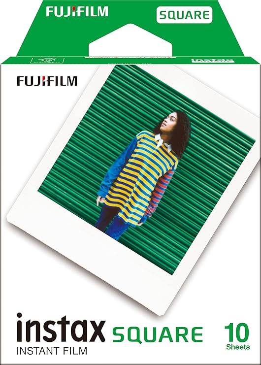 instax SQUARE anlık Film, beyaz kenarlık, 10 çekim paketi, ambalaj değişebilir