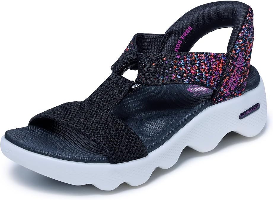 Skechers Women's On-The-Go Confetti Sky | Walking, Slip-ins, Hyper Burst, Massage Fit, Arch Comfort, Goga Mat Footbed