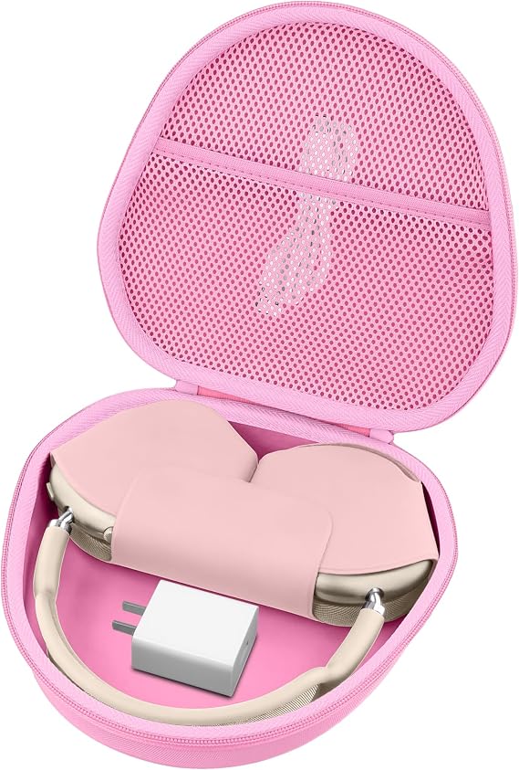 Syongsion Hard Case for Apple AirPods Max 2/AirPods Max Headphones, Pink