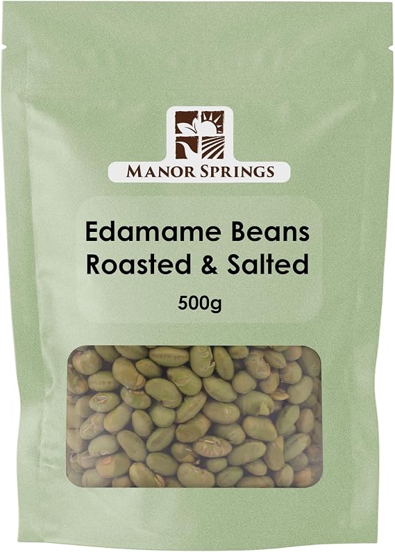 Edamame Beans Roasted & Salted 500g by Manor Springs