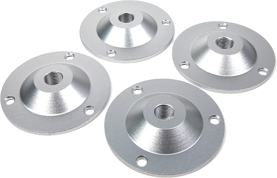 IsoAcoustics Round Plate Adapter for B&W Speakers/Mounting Plates (4-Pack)