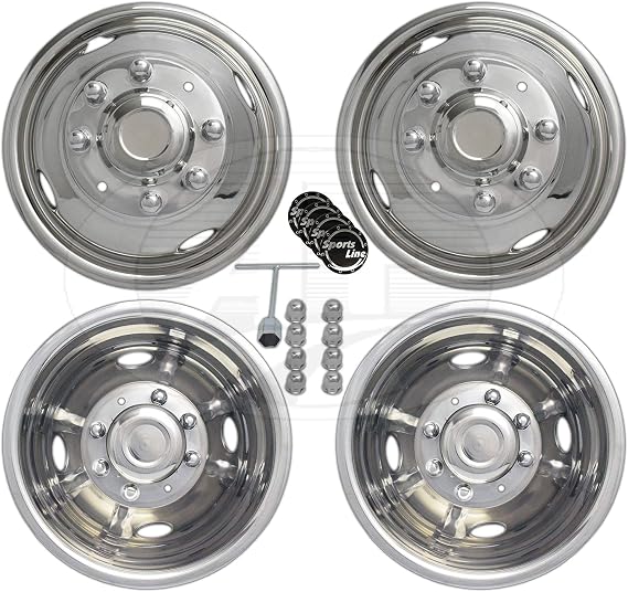 A+ 17Stainless Steel Wheel Simulator Dually Rim Liner Skin for Ford 350 05~17