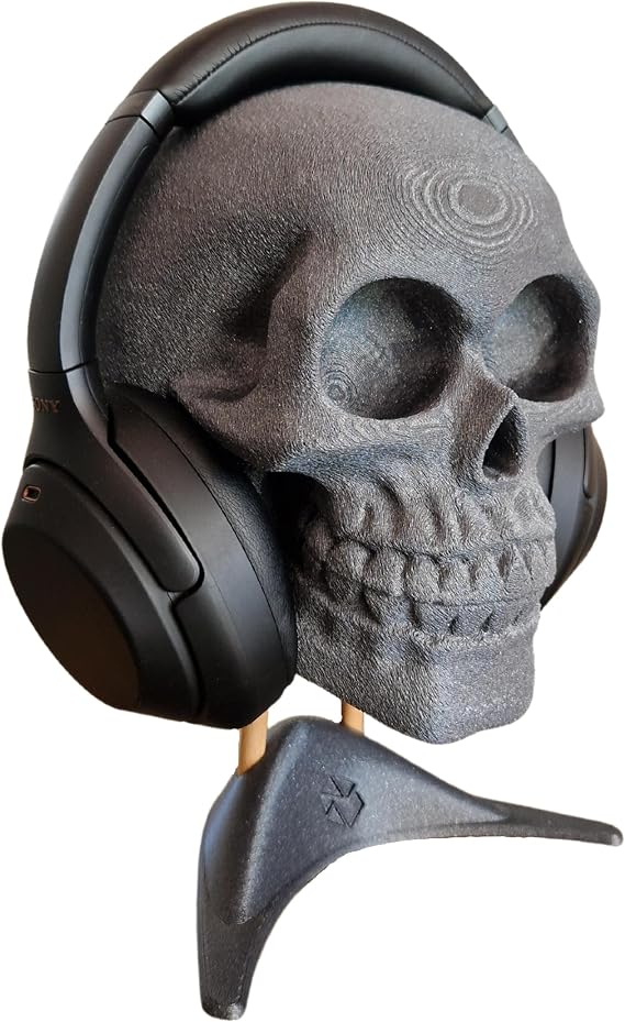 Headset Holder - Skull Headphone Stand - Gaming Accessories Room Decoration - Headphone Holder