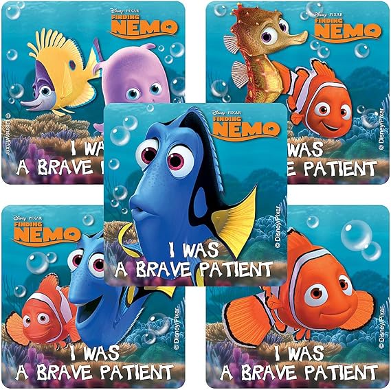 SmileMakers Disney Finding Nemo Medical Stickers - 100 Per Pack