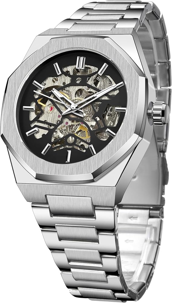 FORSINING Men's Automatic Wrist Mechanical Watch Limited Luxury Engraved Dial Mechanical Wrist Watches for Men, Classic