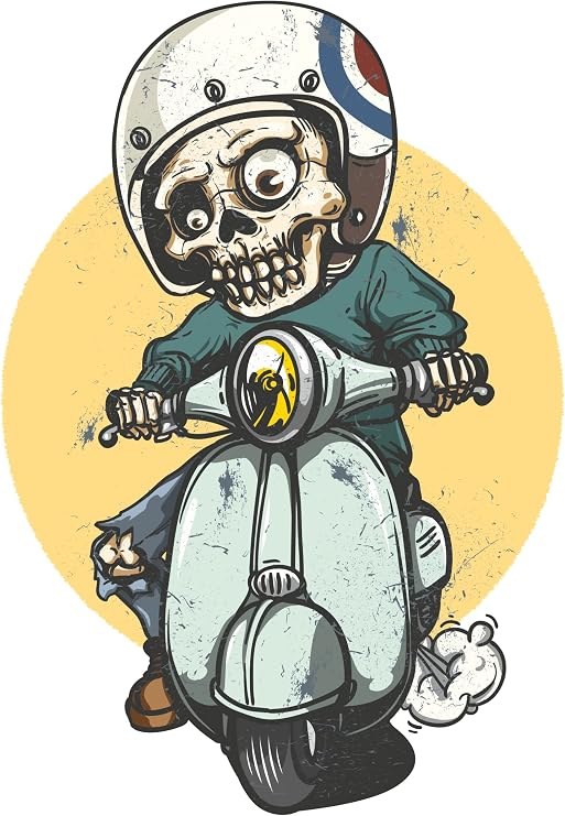 Kuru Kafa Kurukafa Sticker Vespa 10 x 7 cm