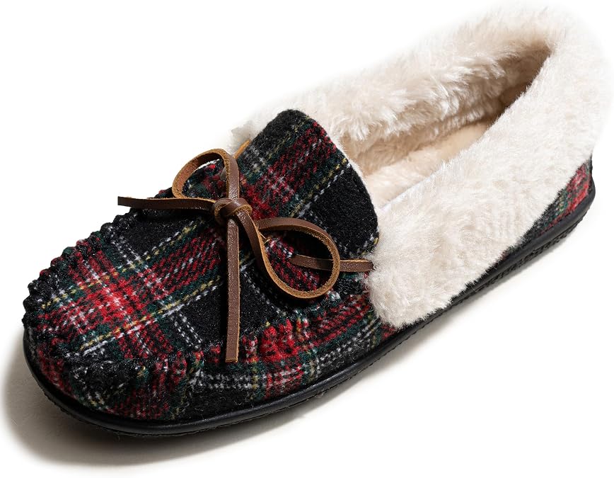 Minnetonka Women's Camp Collar Moccasin Slipper