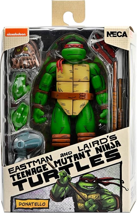 NECA Teenage Mutant Ninja Turtles Donatello (Mirage Comics) Aksiyon Figürü