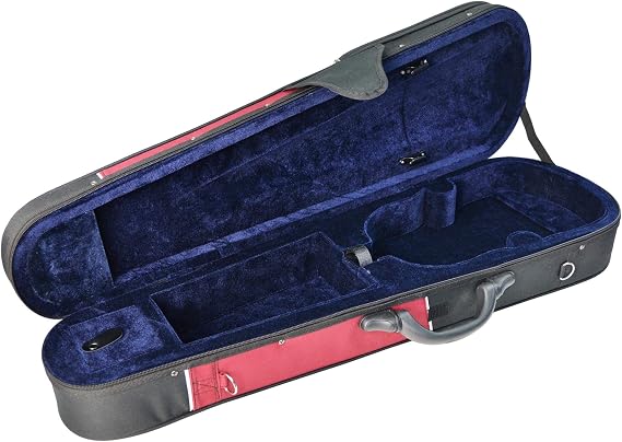 Forenza FA03VNC Violin Case - 3/4 Size - Lightweight Hard Case for Violin, Light Blue and Black