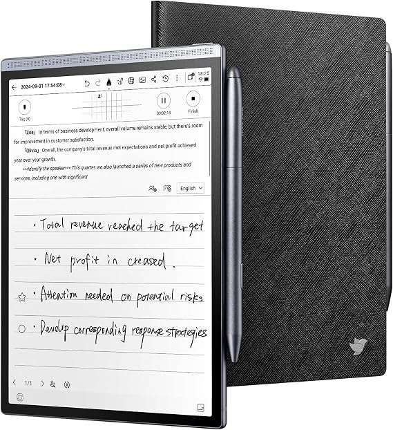 iflytek AINOTE Air 2 Bundle, Black, 8.2-inch AI Note-Taking Tablet