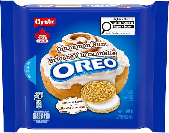 Cinnamon Bun Oreo Sandwich Cookies, 261g