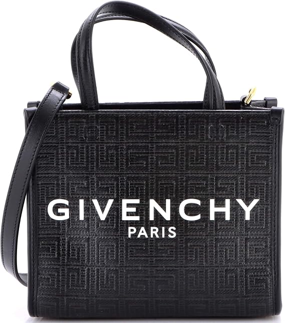 Pre-Loved G-Tote 4G Embossed Coated Canvas Mini, Black