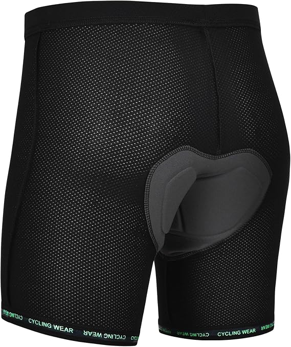 Padded Cycling Shorts Men's Cycling Underwear with 3D Padding Biking Bicycle Shorts Shock Absorb Comfortable Lightweight
