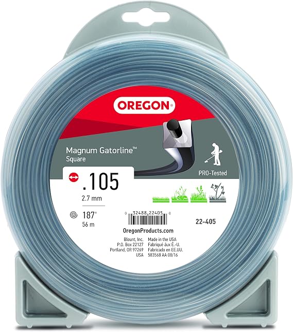 Oregon Magnum Gatorline 105 Trimmer Line Heavy Duty, .105" x 187-Foot