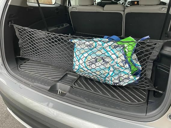 Rear Trunk Organizer Cargo Net for Honda Pilot 20162026 Envelope Style Cargo Net for SUV Premium Mesh Car Trunk Organizer Vehicle Carrier Storage Compatible with Pilot