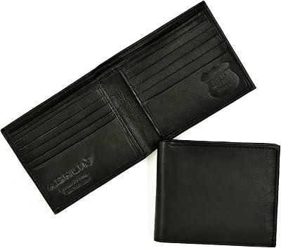 RFID Blocking Wallet for Men| Made with #1 Grade Napa Genuine Leather| Finest Genuine Leather| Excellent Credit Card Protector |Stop Electronic Pick Pocketing| 10 Credit Card Pockets [RFID5728-07-01]