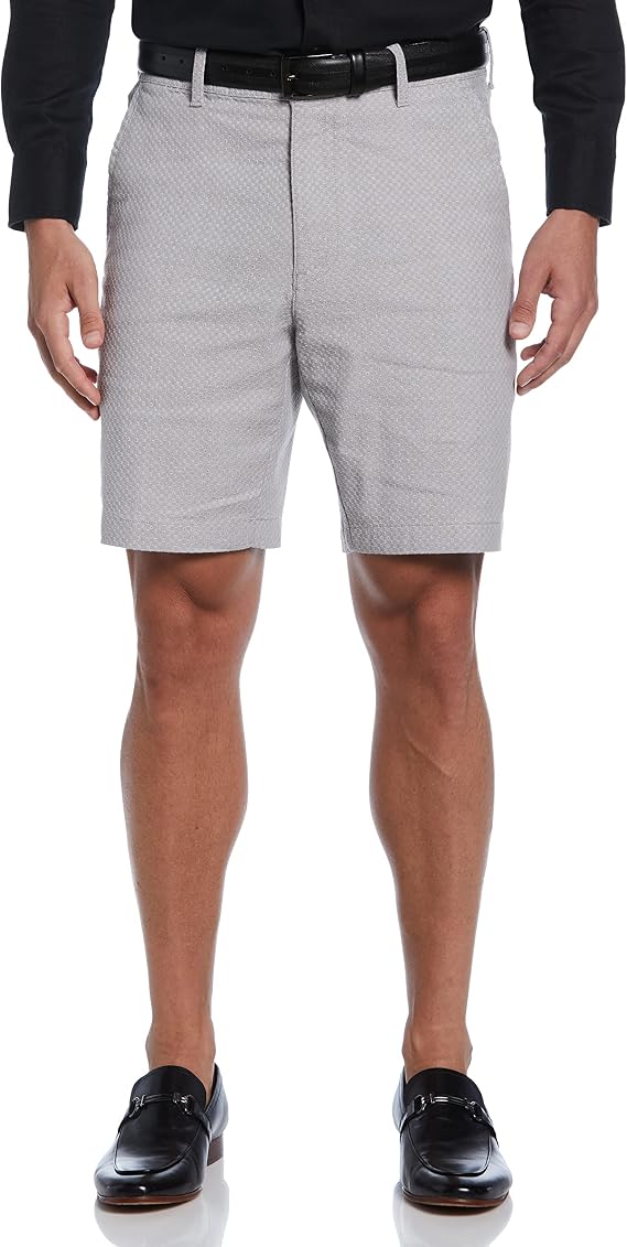 Cubavera Men's Textured Linen-Blend Flat Front Short