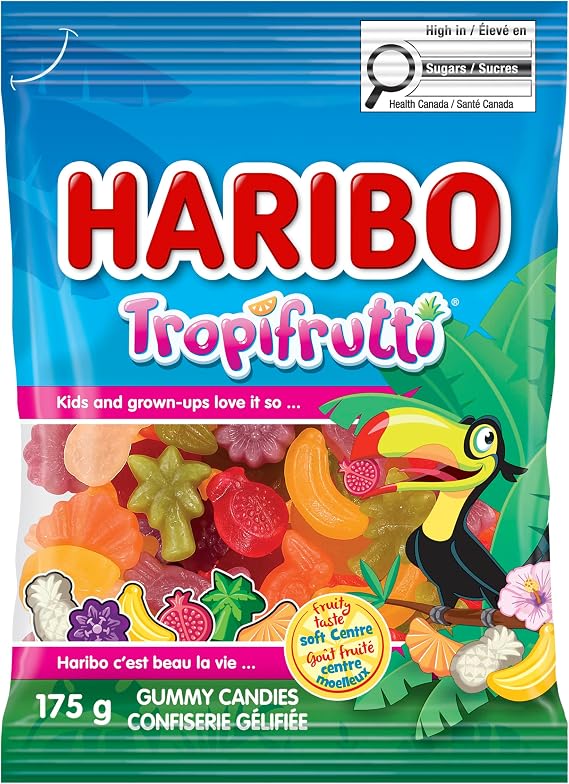 HARIBO Candy | HARIBO Tropifrutti | HARIBO Gummies | HARIBO Gummi Candy | 6,1 Ounce Total
