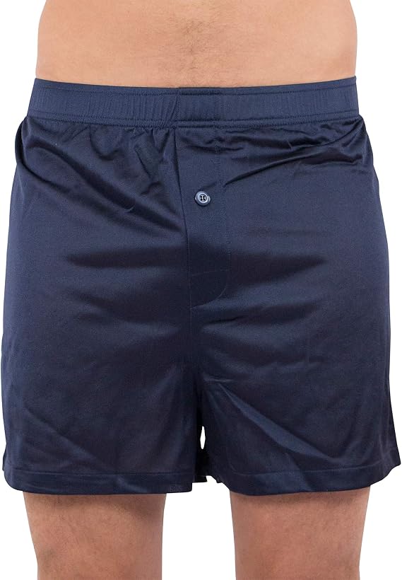 INTIMO Men's Tricot Knit Fabric Casual Boxer Shorts Underwear Loungewear Sleepwear