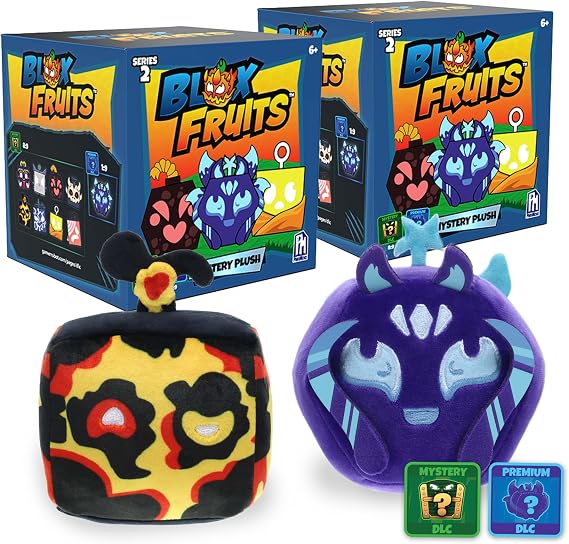 Blox Fruits - Collectible Mystery Plush 2-Pack (4" Tall, Series 2)
