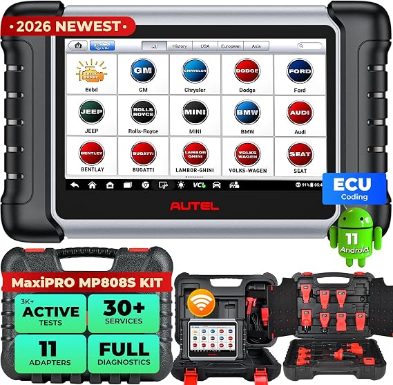 Autel MaxiPRO MP808S KIT 2026 2-Year Update Bidirectional Tool w/ 11 Cables