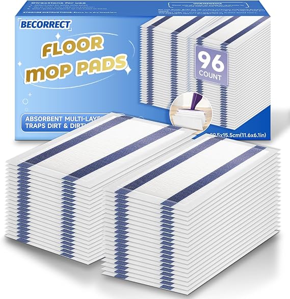 Mop Pad Refills Compatible with Swiffer WetJet, 96 Count