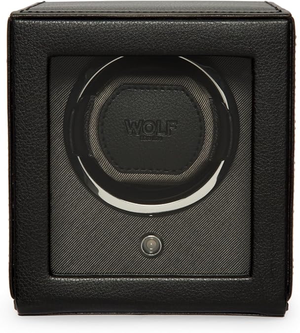 Wolf Cub Single Watch Winder with Glass Cover