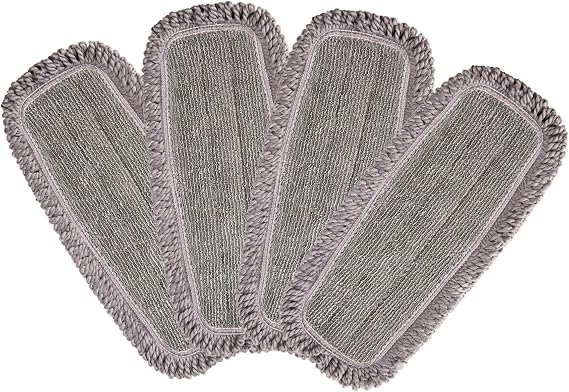 CLEANHOME Microfiber Mop Pads, 4 Pieces