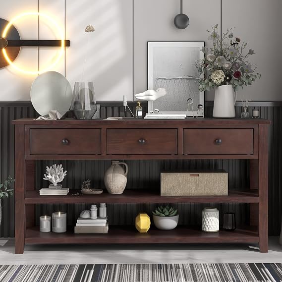 Retro Console Table Entryway Table Sofa Table Foyer Table