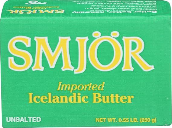 Smjor Unsalted Icelandic Butter, 8.81 OZ