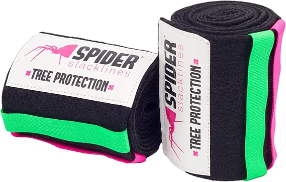 Tree protection XL with line supports, abrasion-resistant fabric, 4 Velcro strips, 200 cm, compatible with all Spider slacklines
