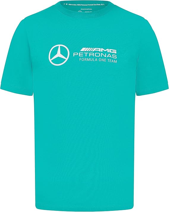 AMG Petronas F1 Men's Logo T-Shirt - Black/White/Green